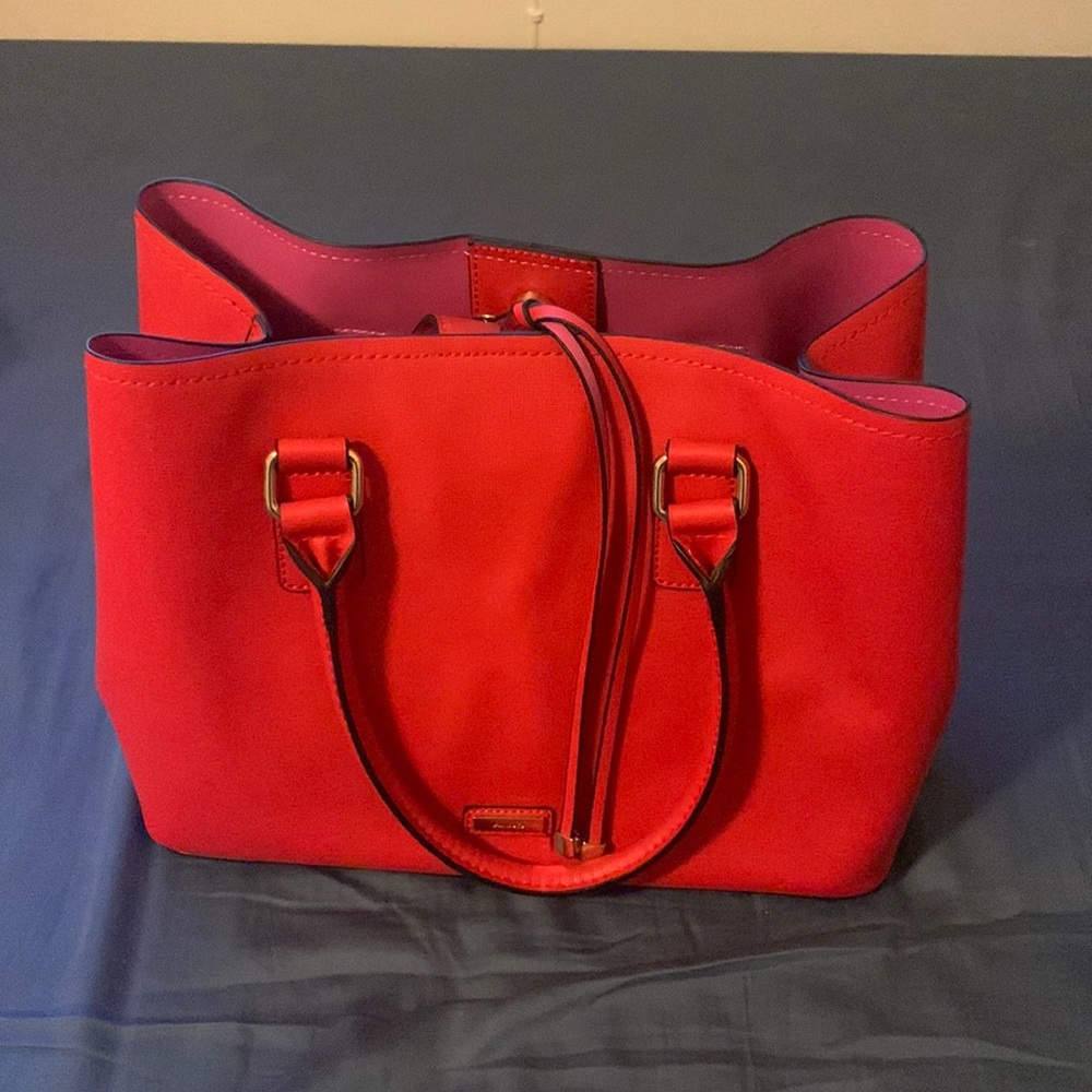 Aldo Red & purple Tote Bag
